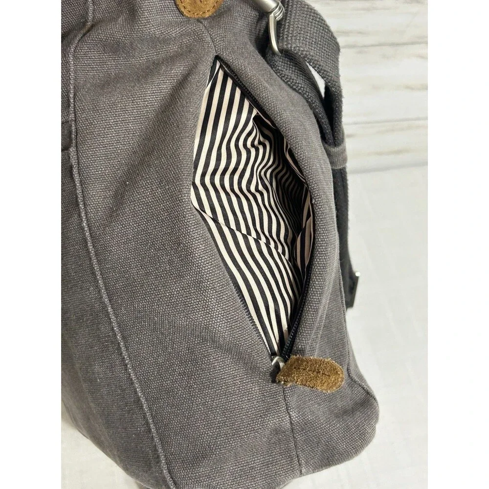 NEAR NU! Travelon Heritage Gray Large Tote Totebag Bag RFID Anti-Theft Crossbody